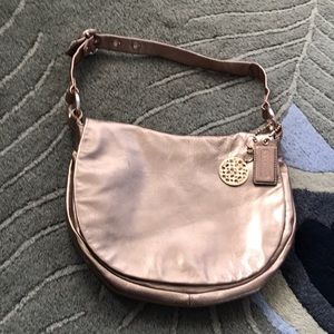 Gold Coach bag. LIKENEW PRICEFIRM